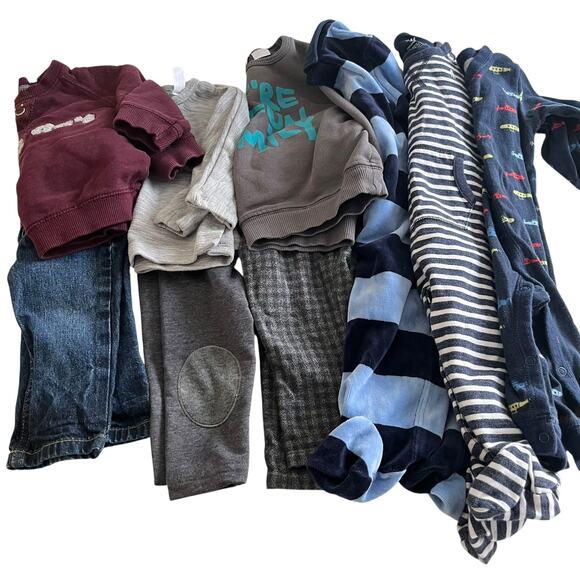 Zara Other - Baby Boys Clothes Bundle 9-12M Fall Winter| Tops Pants Rompers Lot
